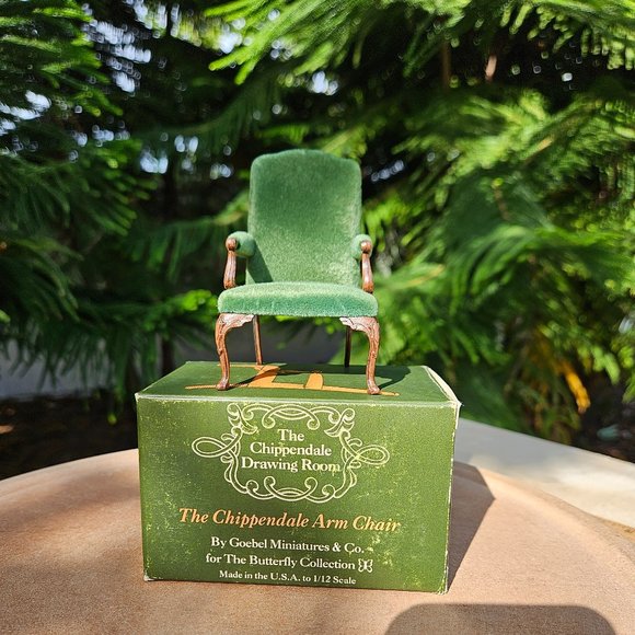 Chippendale Goebel Chair Miniature for Dollhouse RARE!!! Very Collectible 1:12 - Picture 2 of 15